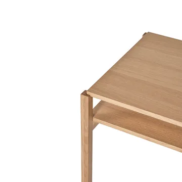 Lid sofabord - Hvitpigmentert eik, 125×50 cm - 1898
