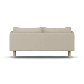 Linnevik sofa - Bern Beige 0341-hvitoljet eik, 2-seters, uten skjørt - 1898