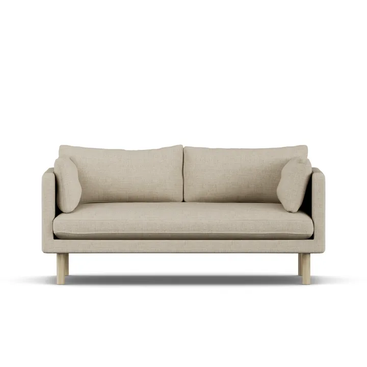 Linnevik sofa - Bern Beige 0341-hvitoljet eik, 2-seters - 1898