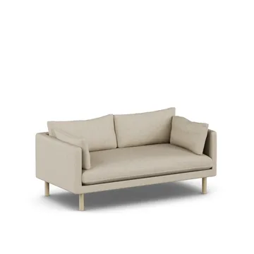 Linnevik sofa - Bern Beige 0341-hvitoljet eik, 2-seters - 1898
