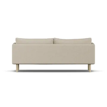 Linnevik sofa - Bern Beige 0341-hvitoljet eik, 3-seters, uten skjørt - 1898