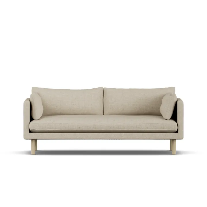 Linnevik sofa - Bern Beige 0341-hvitoljet eik, 3-seters - 1898