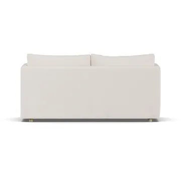 Linnevik sofa - Caleido Beige 9600-hvitoljet eik, 2-seters, med skjørt - 1898