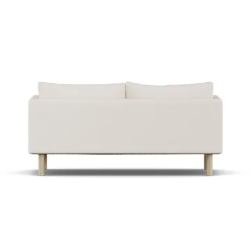 Linnevik sofa - Caleido Beige 9600-hvitoljet eik, 2-seters, uten skjørt - 1898