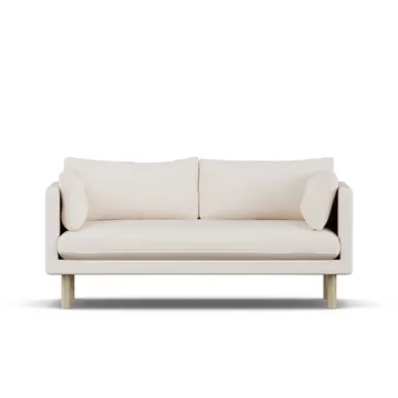 Linnevik sofa - Caleido Beige 9600-hvitoljet eik, 2-seters - 1898