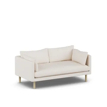 Linnevik sofa - Caleido Beige 9600-hvitoljet eik, 2-seters - 1898