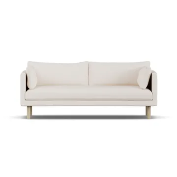 Linnevik sofa - Caleido Beige 9600-hvitoljet eik, 3-seters, uten skjørt - 1898