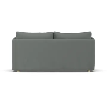 Linnevik sofa - Caleido Grey 1240-hvitoljet eik, 2-seters, med skjørt - 1898