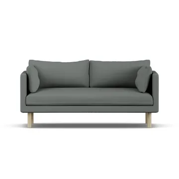Linnevik sofa - Caleido Grey 1240-hvitoljet eik, 2-seters, uten skjørt - 1898