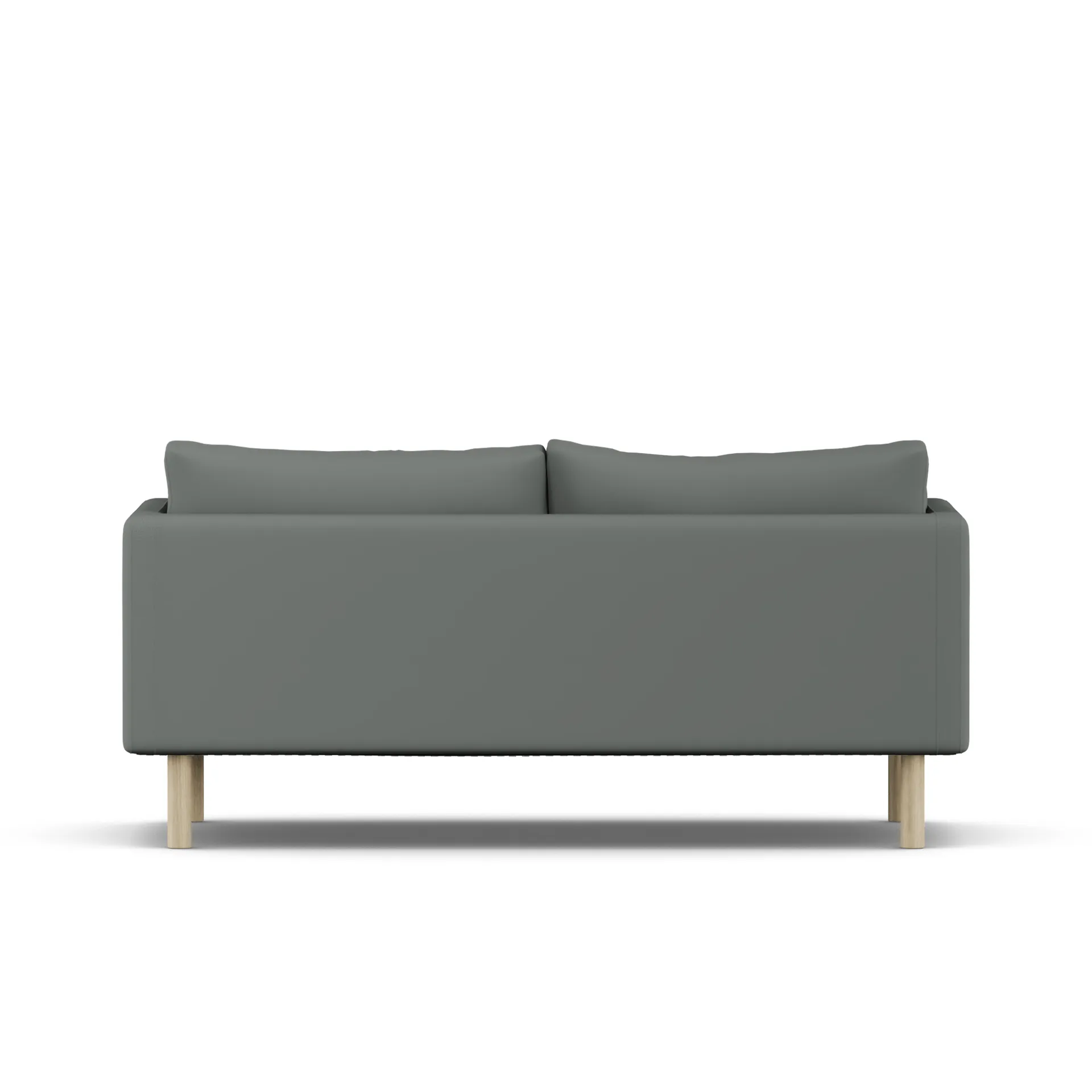 Linnevik sofa, Caleido Grey 1240-hvitoljet eik, 2-seters, uten skjørt 1898