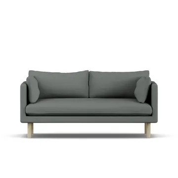 Linnevik sofa - Caleido Grey 1240-hvitoljet eik, 2-seters - 1898