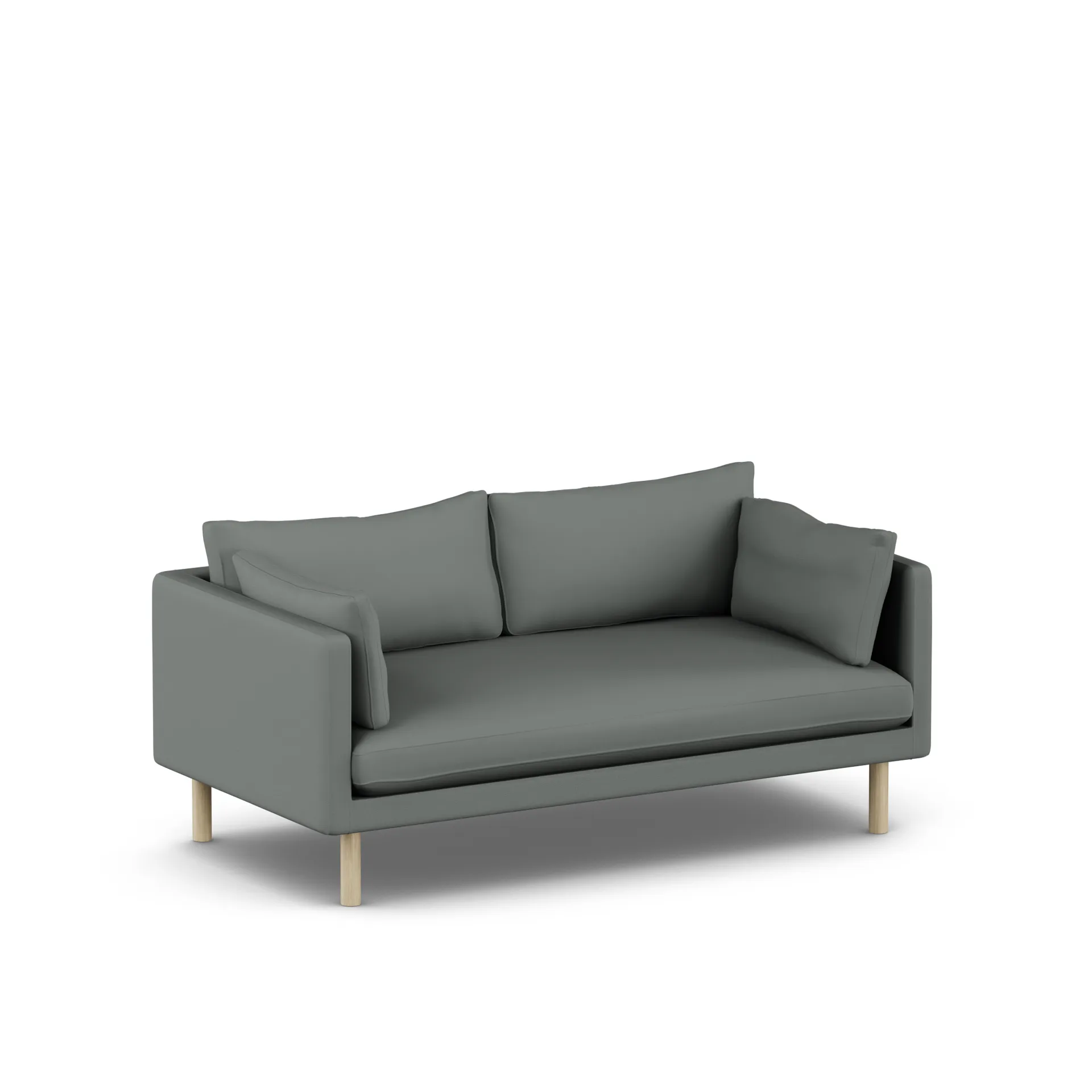 Linnevik sofa, Caleido Grey 1240-hvitoljet eik, 2-seters 1898