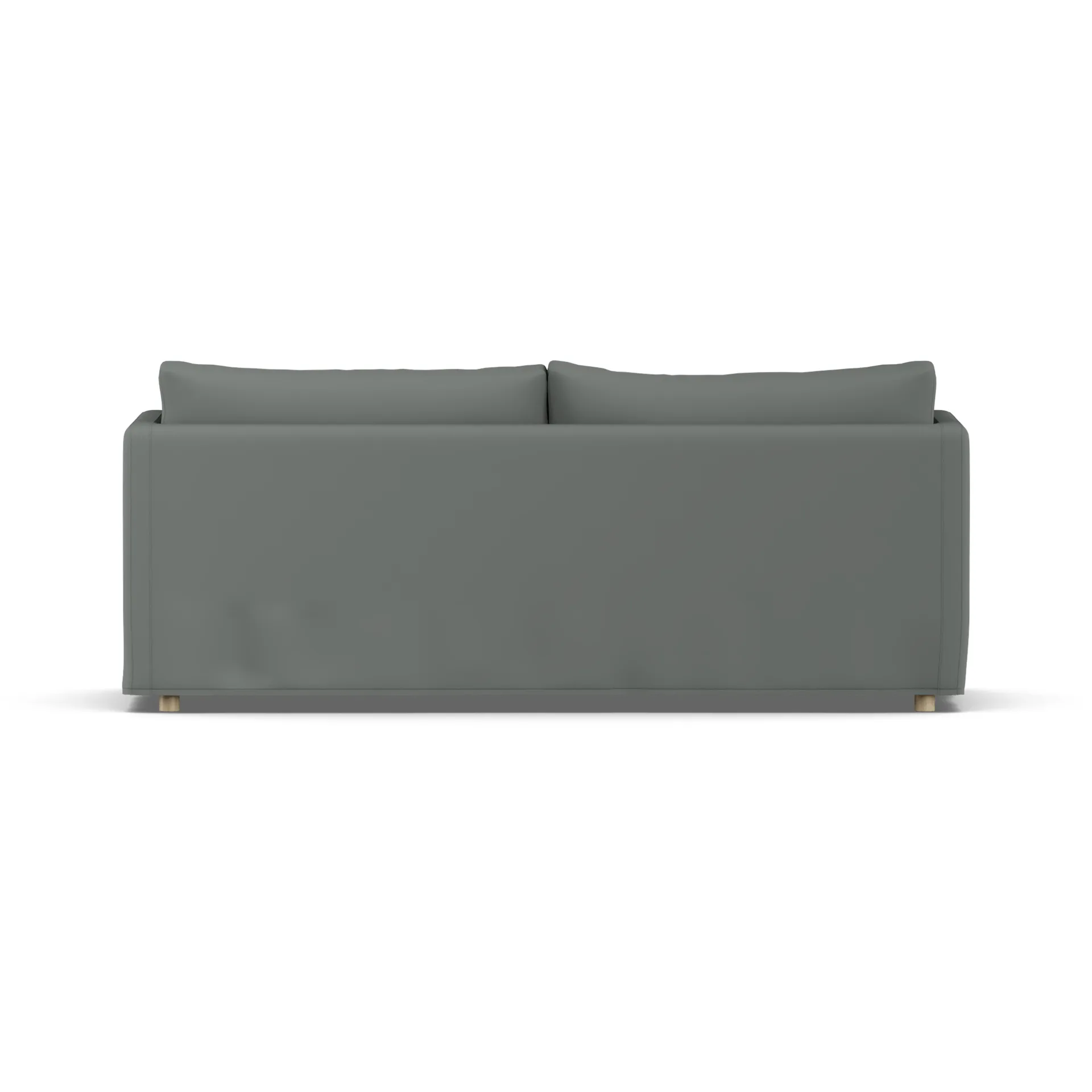 Linnevik sofa, Caleido Grey 1240-hvitoljet eik, 3-seters, med skjørt 1898
