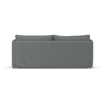 Linnevik sofa - Caleido Grey 1240-hvitoljet eik, 3-seters, med skjørt - 1898
