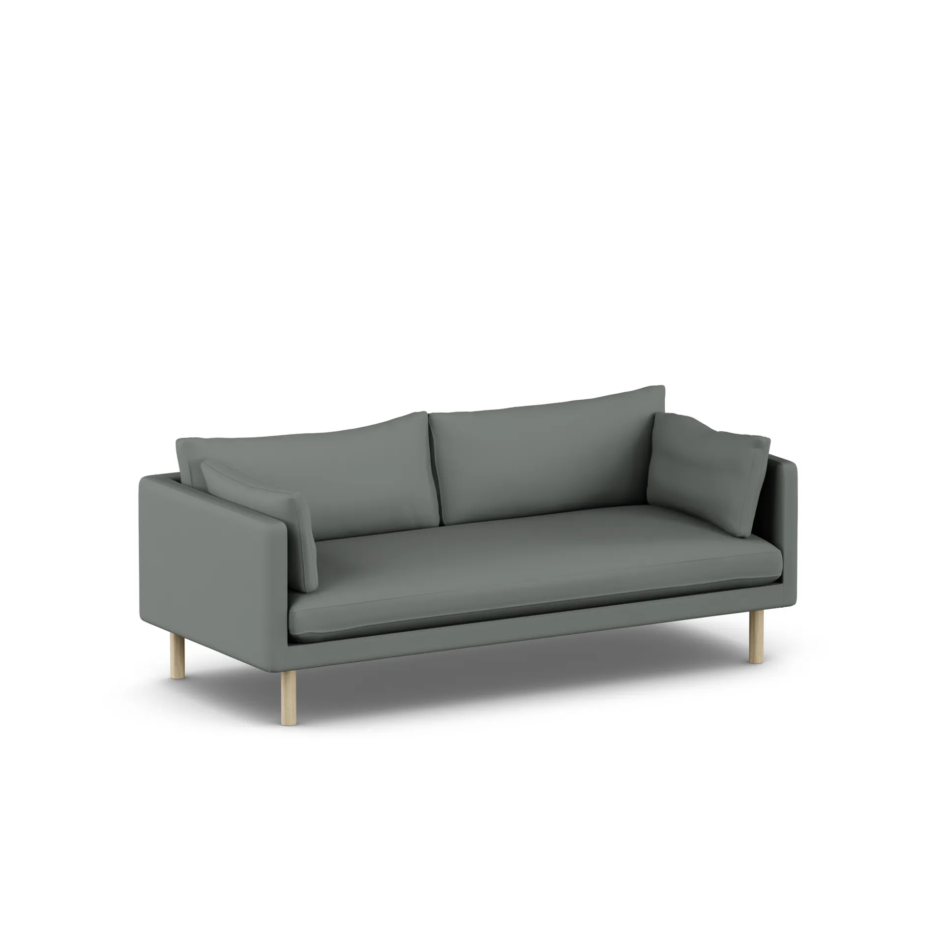 Linnevik sofa, Caleido Grey 1240-hvitoljet eik, 3-seters 1898