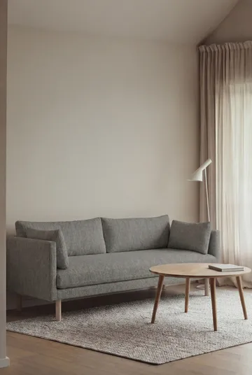 Linnevik sofa - Caleido Grey 1240-hvitoljet eik, 3-seters - 1898