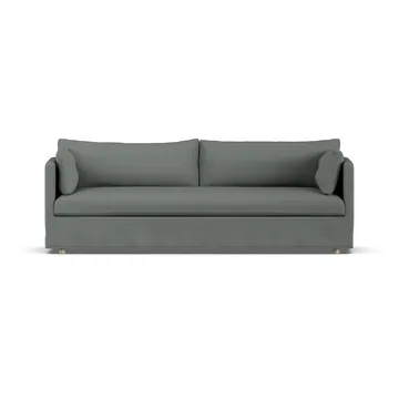 Linnevik sofa - Caleido grey 1240-hvitoljet eik, 4-seters, med skjørt - 1898