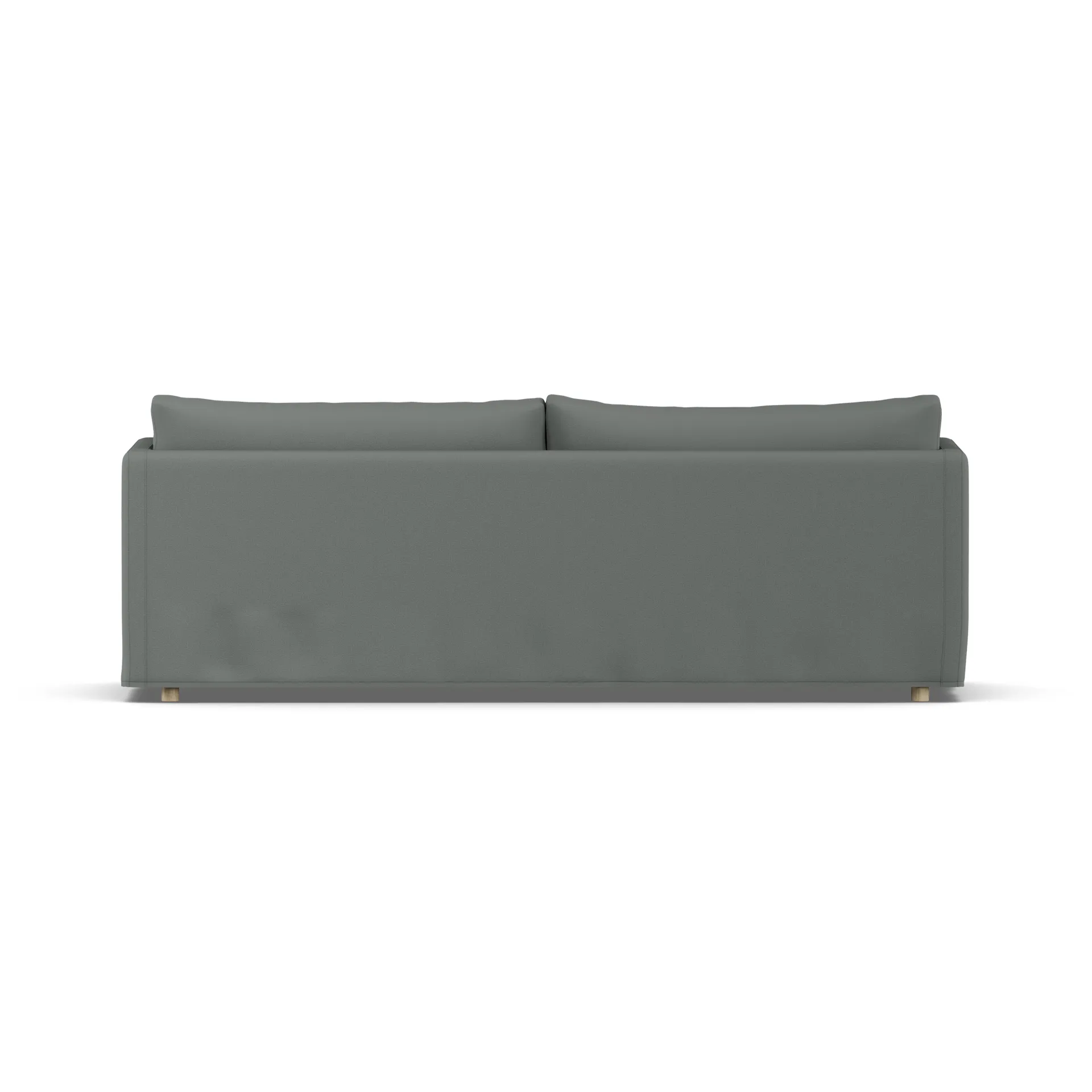 Linnevik sofa, Caleido grey 1240-hvitoljet eik, 4-seters, med skjørt 1898