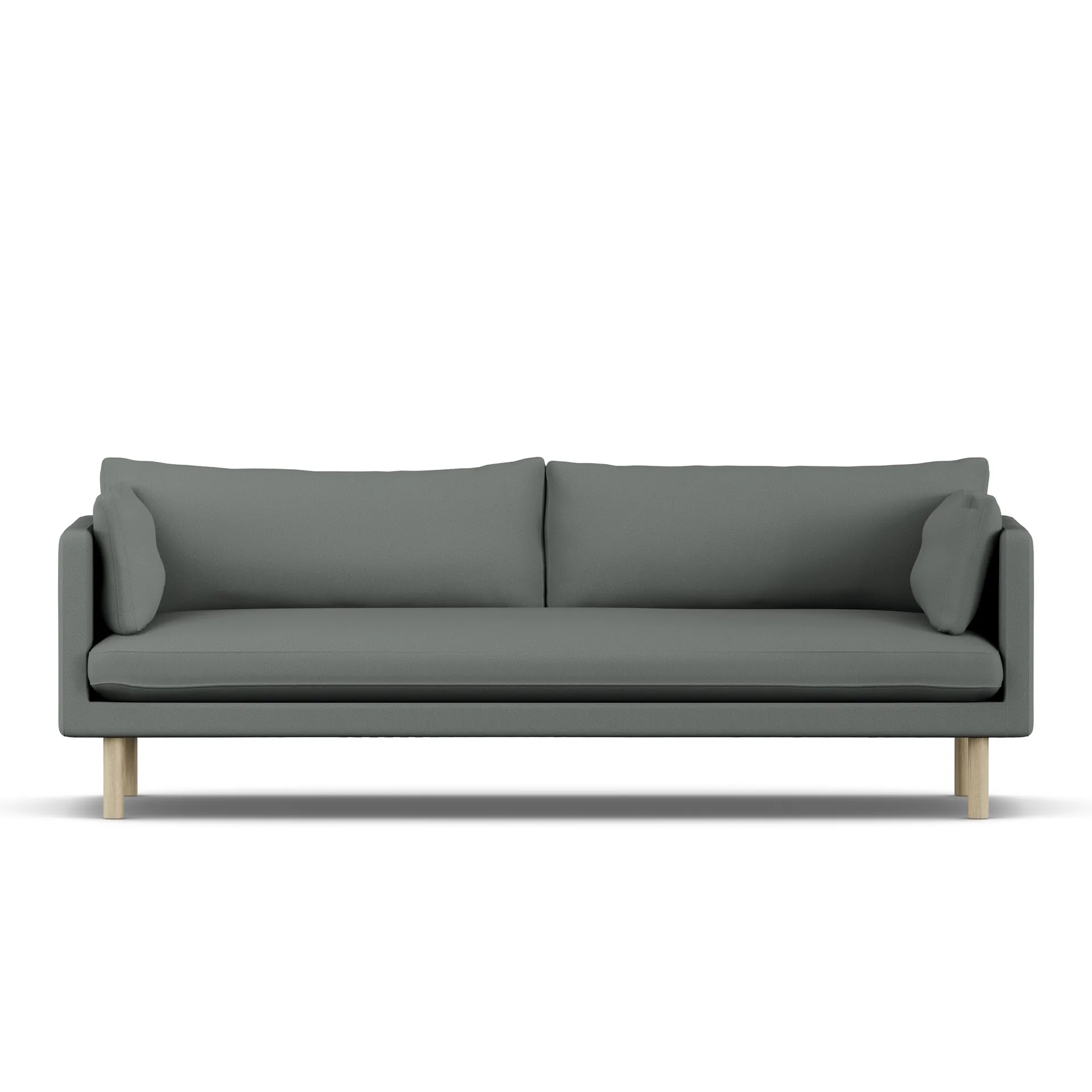 Linnevik sofa, Caleido Grey 1240-hvitoljet eik, 4-seters 1898