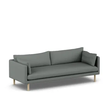Linnevik sofa - Caleido Grey 1240-hvitoljet eik, 4-seters - 1898