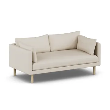Linnevik sofa - Jump Beige 1956-hvitoljet eik, 2-seters, uten skjørt - 1898