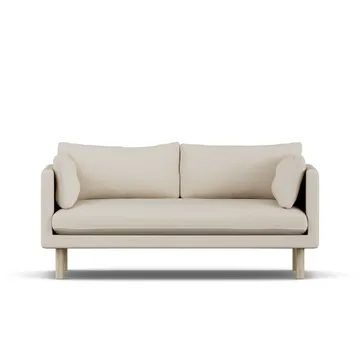 Linnevik sofa - Jump Beige 1956-hvitoljet eik, 2-seters - 1898