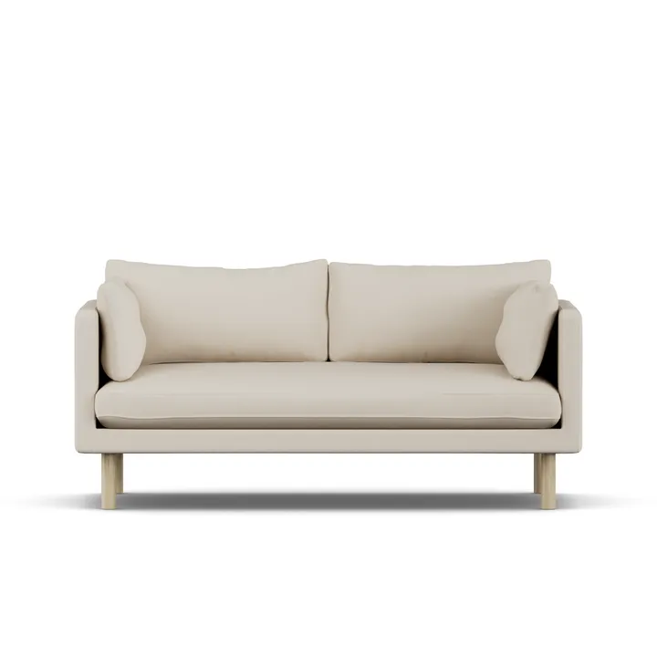 Linnevik sofa - Jump Beige 1956-hvitoljet eik, 2-seters - 1898