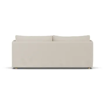 Linnevik sofa - Jump Beige 1956-hvitoljet eik, 3-seters, med skjørt - 1898