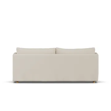 Linnevik sofa - Jump Beige 1956-hvitoljet eik, 3-seters, med skjørt - 1898