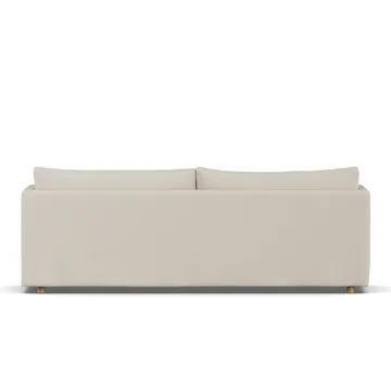 Linnevik sofa - Jump Beige 1956-hvitoljet eik, 4-seters, med skjørt - 1898
