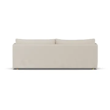 Linnevik sofa - Jump Beige 1956-hvitoljet eik, 4-seters, med skjørt - 1898
