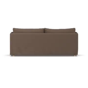Linnevik sofa - Jump brown 1955-hvitoljet eik, 3-seters, med skjørt - 1898