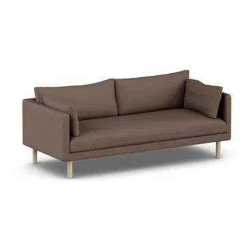 Linnevik sofa - Jump Brown 1955-hvitoljet eik, 3-seters, uten skjørt - 1898