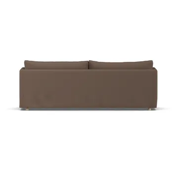 Linnevik sofa - Jump brown 1955-hvitoljet eik, 4-seters, med skjørt - 1898