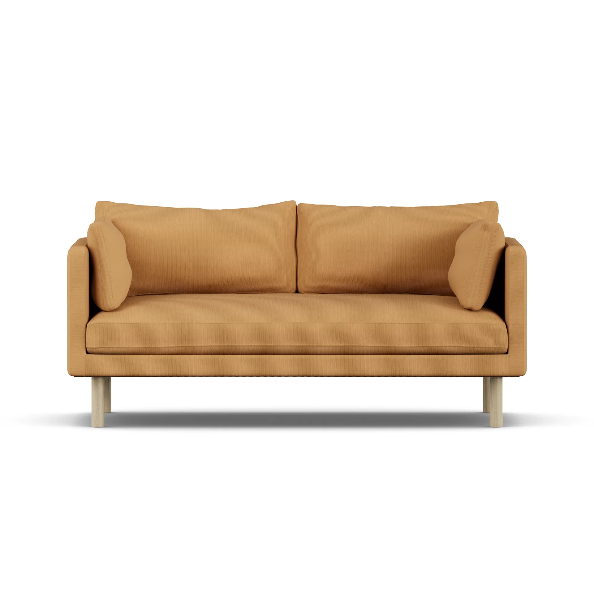 Linnevik sofa, Jump Honey 1959-hvitoljet eik, 2-seters, uten skjørt 1898