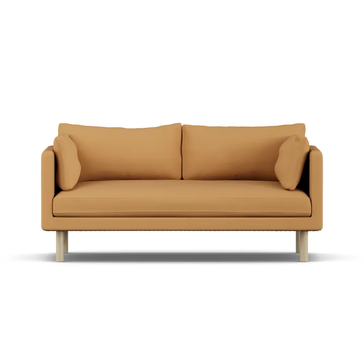 Linnevik sofa - Jump Honey 1959-hvitoljet eik, 2-seters, uten skjørt - 1898
