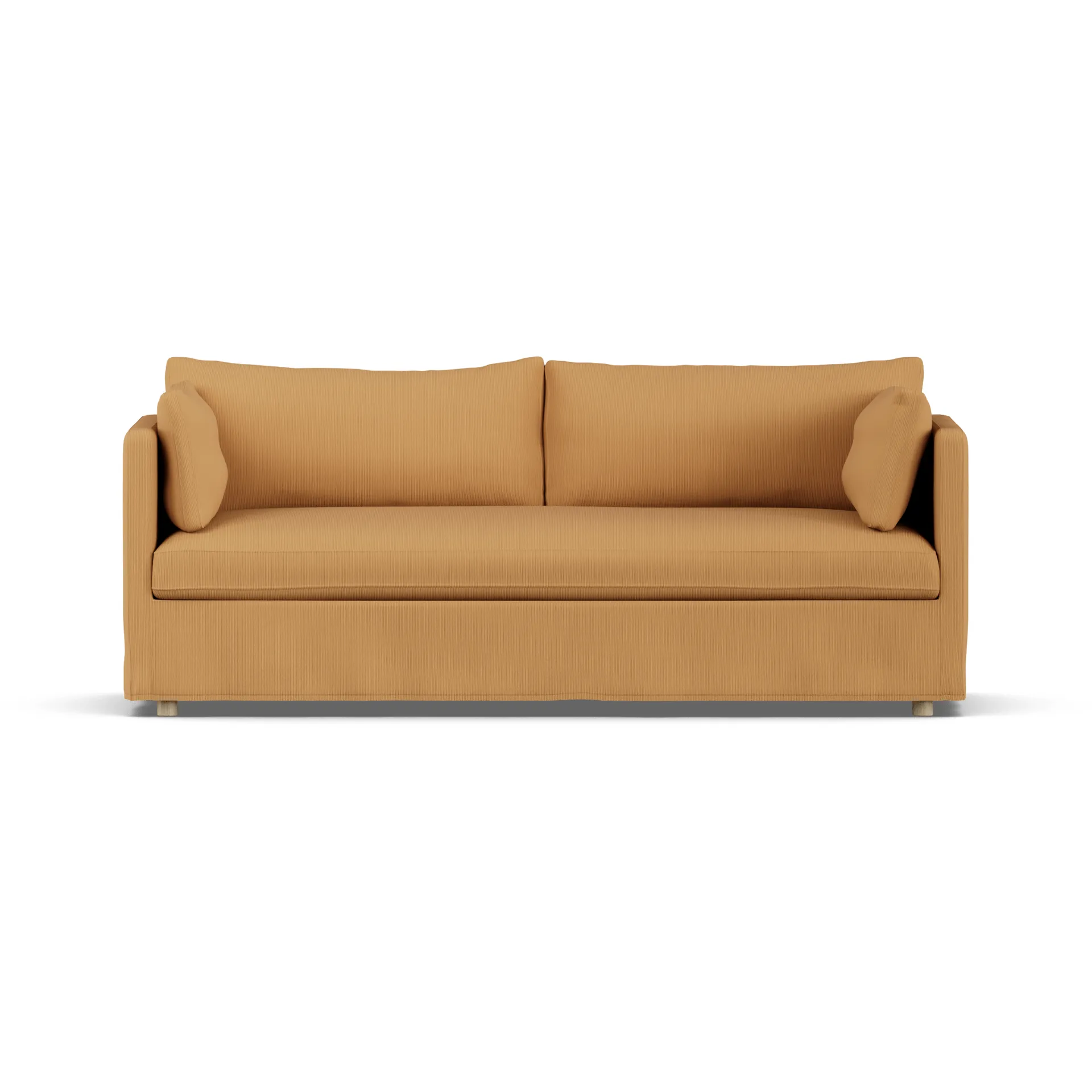 Linnevik sofa, Jump Honey 1959-hvitoljet eik, 3-seters, med skjørt 1898
