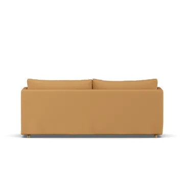 Linnevik sofa - Jump Honey 1959-hvitoljet eik, 3-seters, med skjørt - 1898