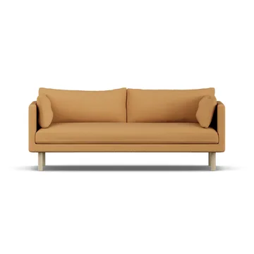 Linnevik sofa - Jump Honey 1959-hvitoljet eik, 3-seters, uten skjørt - 1898