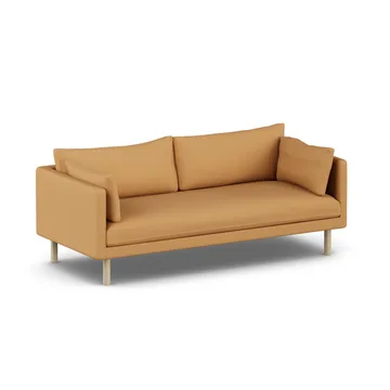 Linnevik sofa - Jump Honey 1959-hvitoljet eik, 3-seters, uten skjørt - 1898