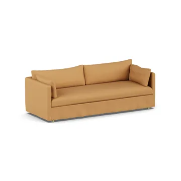 Linnevik sofa - Jump honey 1959-hvitoljet eik, 4-seters, med skjørt - 1898