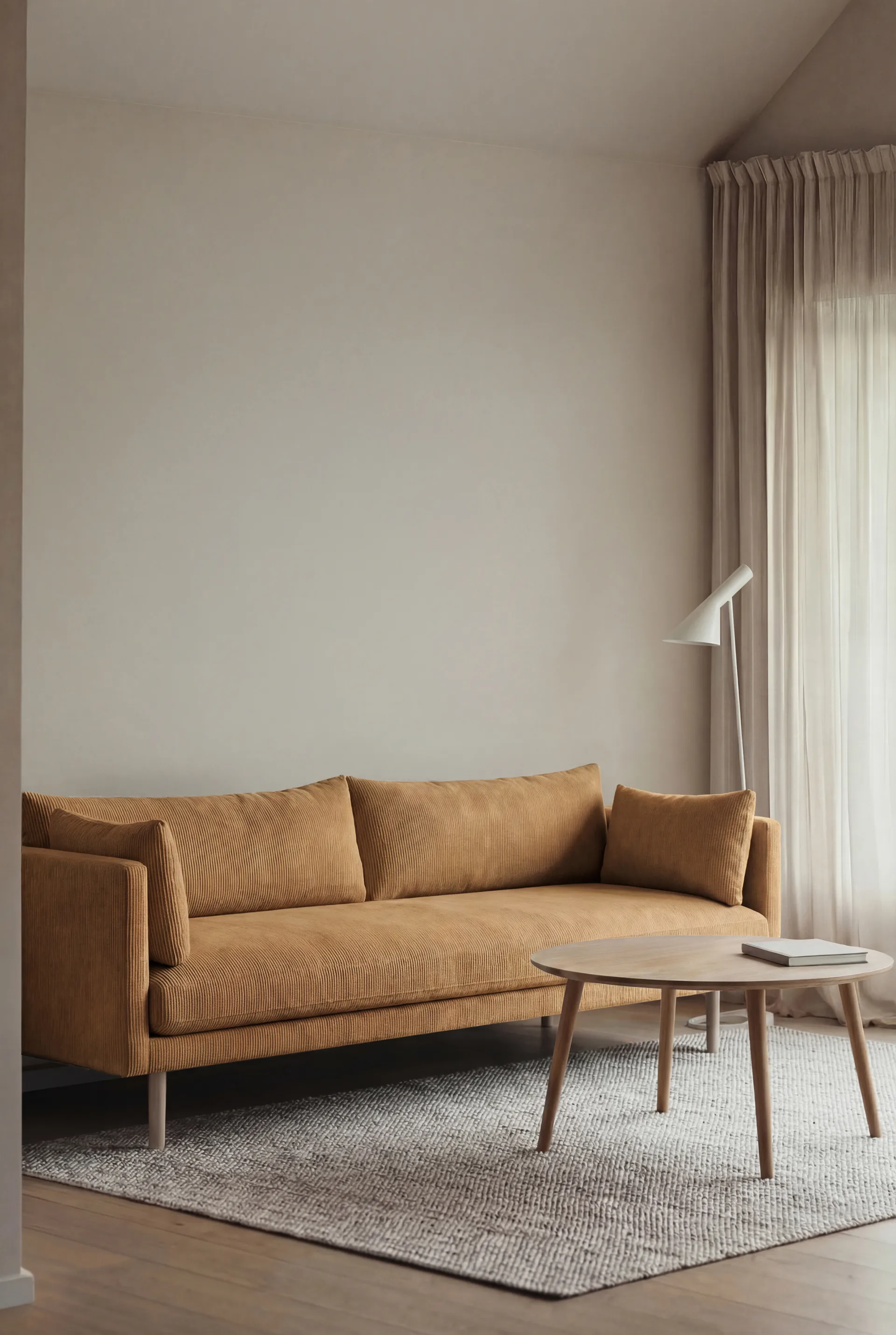 Linnevik sofa, Jump Honey 1959-hvitoljet eik, 4-seters 1898