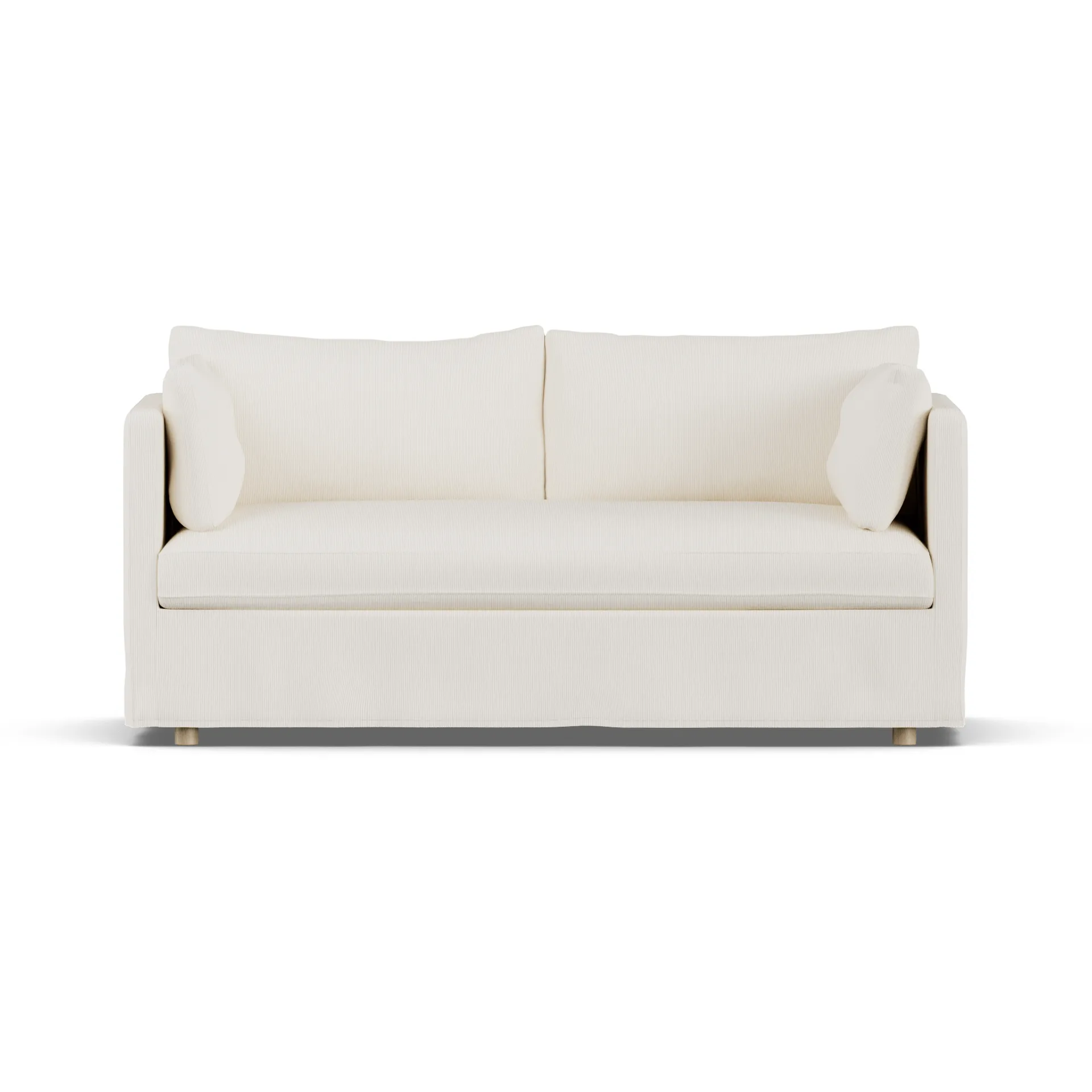 Linnevik sofa, Jump off white 1954-hvitoljet eik, 2-seters, med skjørt 1898