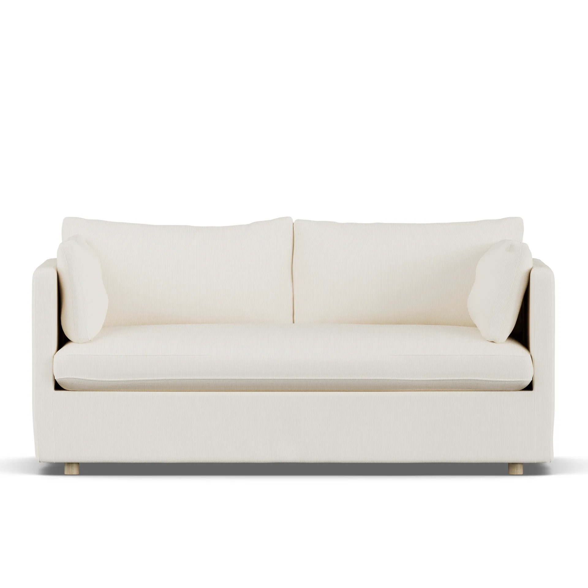 Linnevik sofa, Jump off white 1954-hvitoljet eik, 2-seters, med skjørt 1898