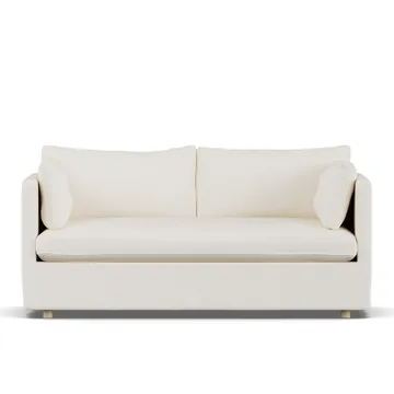 Linnevik sofa - Jump off white 1954-hvitoljet eik, 2-seters, med skjørt - 1898