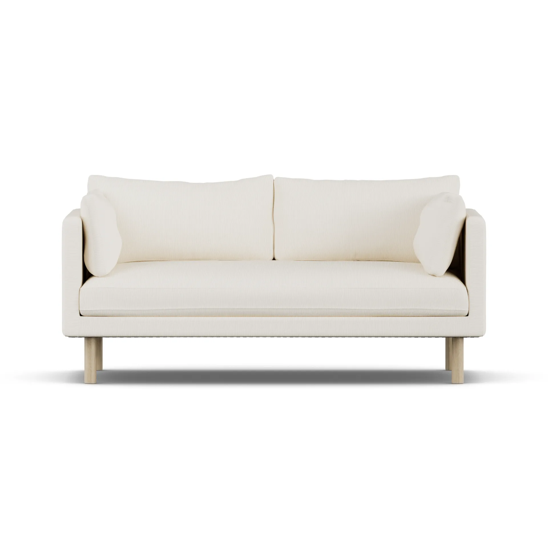 Linnevik sofa, Jump Off White 1954-hvitoljet eik, 2-seters, uten skjørt 1898
