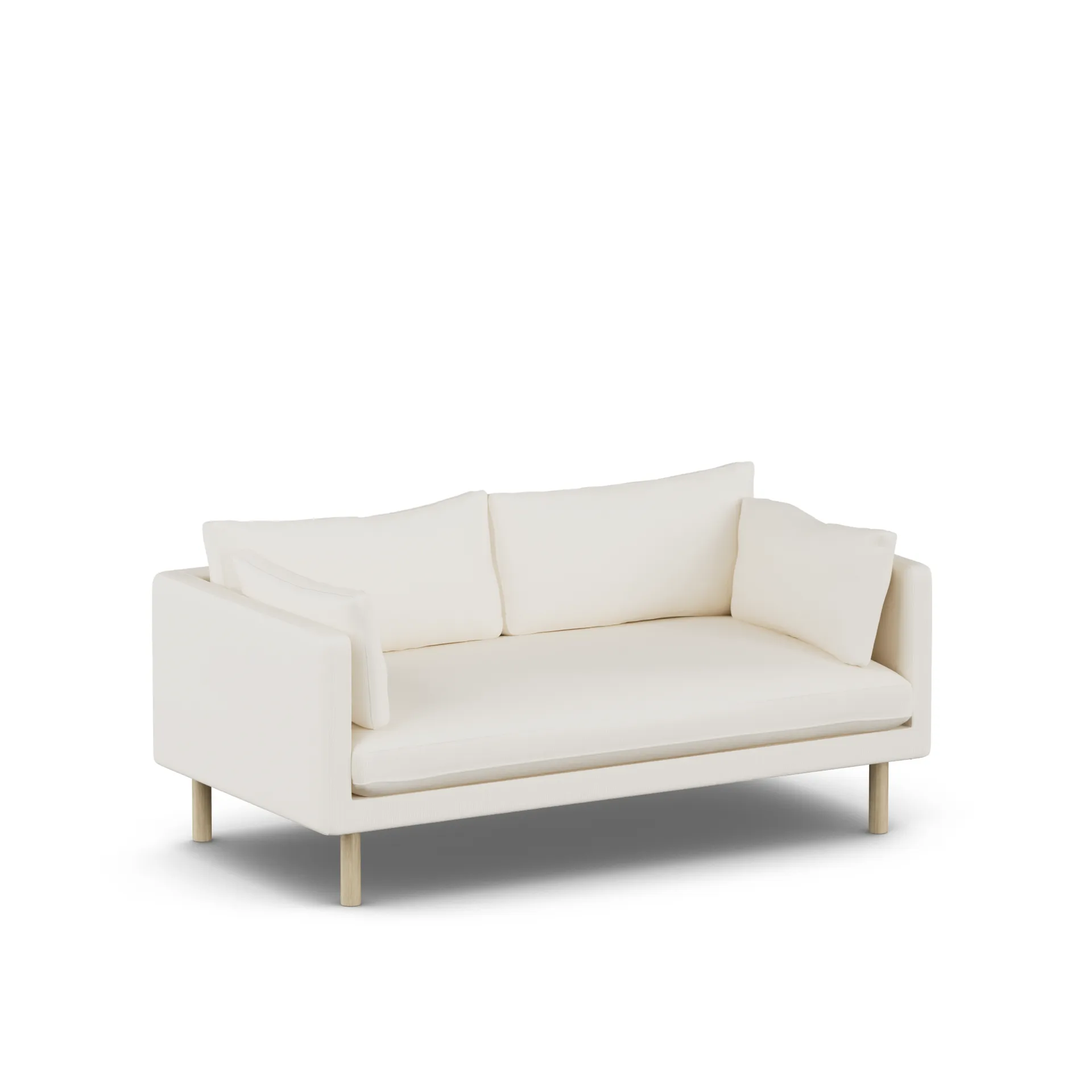 Linnevik sofa, Jump Off White 1954-hvitoljet eik, 2-seters 1898