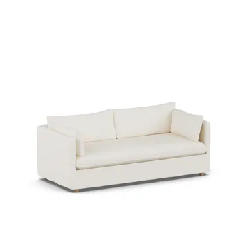 Linnevik sofa - Jump off white 1954-hvitoljet eik, 3-seters, med skjørt - 1898