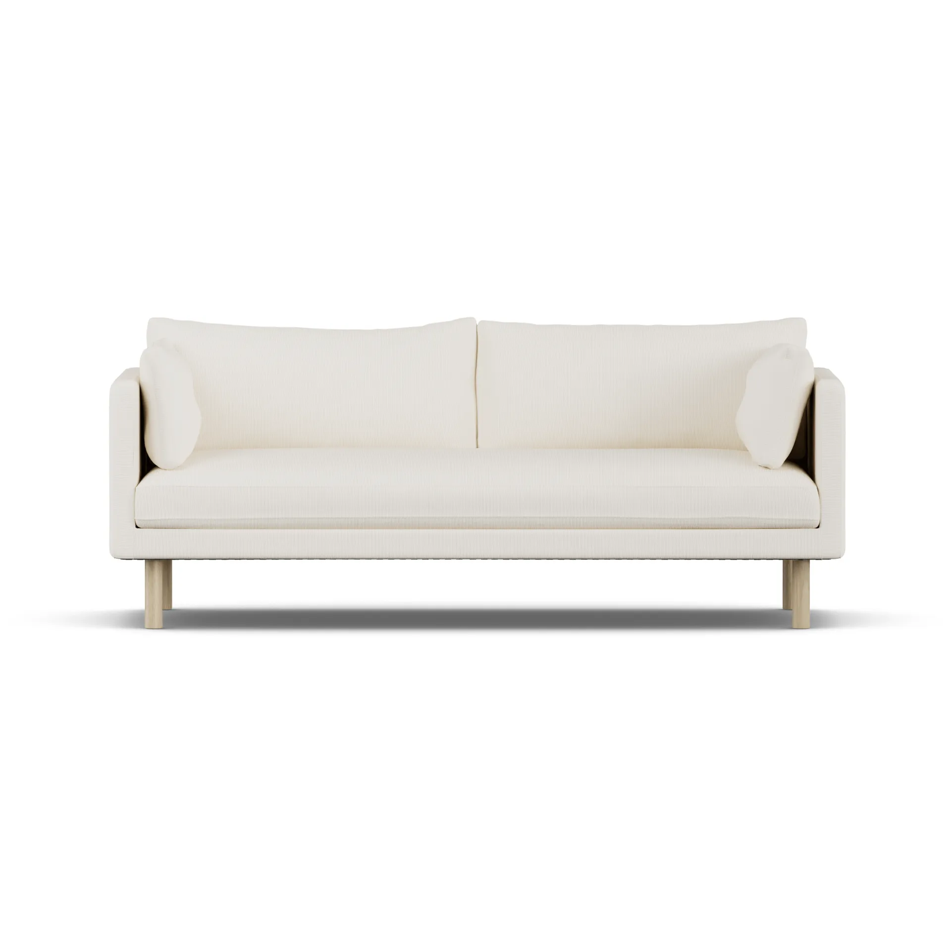 Linnevik sofa, Jump Off White 1954-hvitoljet eik, 3-seters, uten skjørt 1898