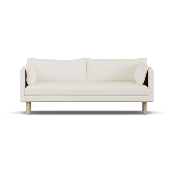 Linnevik sofa - Jump Off White 1954-hvitoljet eik, 3-seters, uten skjørt - 1898